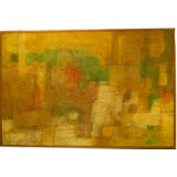 Vintage 1968 California Oil Abstract