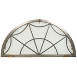 Antique Leaded Glass Arched Window