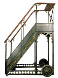 Antique A. Bernard Rolling Library Ladder