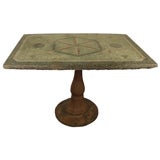 Terrazo Table with Cast Iron Base