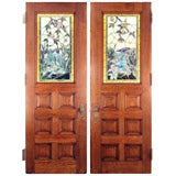 Stained Glass Double Doors