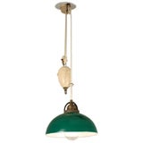 Adjustable Height Hanging Light with Counter Weight
