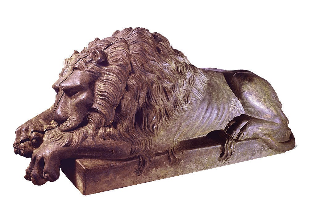 Cast Iron Lion Set
