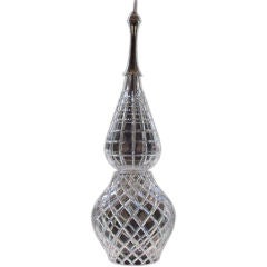 Stacked Teardrop Shaped Crystal Pendant Light
