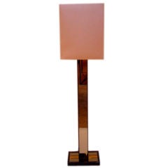 Mirrored Glass Floor Lamp