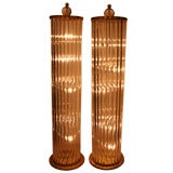 Murano Glass Column Floor Lamp