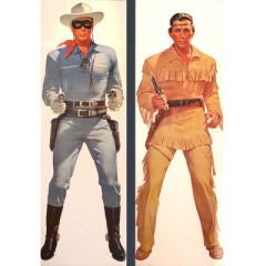 Lone Ranger and Tonto (pair) - Original Vintage Posters