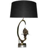 Bronze table lamp signed by Willy Daro