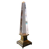 Illuminated perspex obelisk