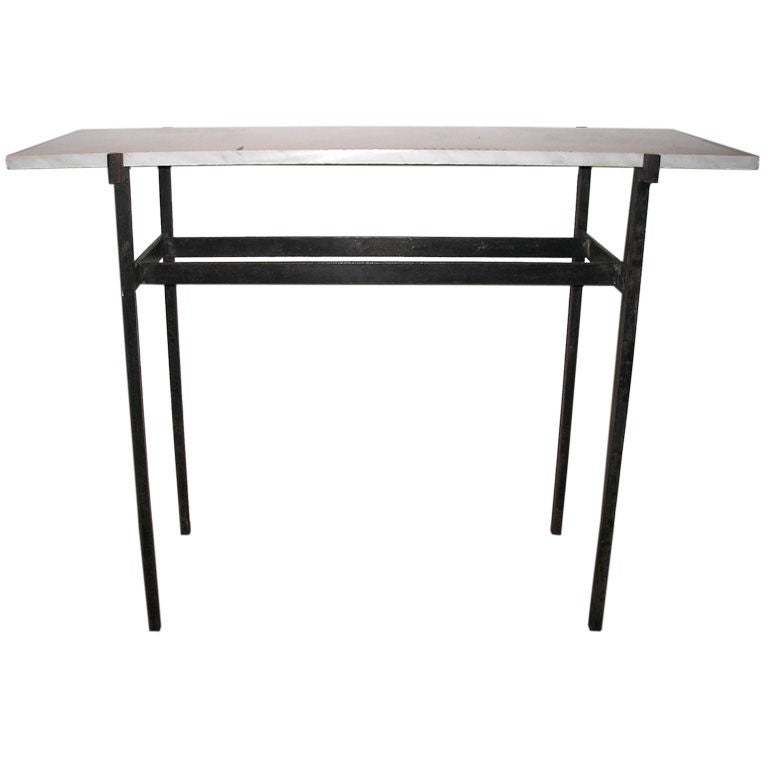 Console table in the style of Marc du Plantier For Sale