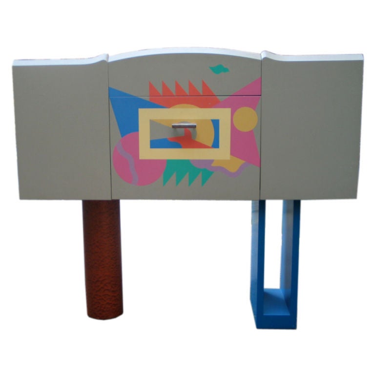 Alessandro Mendini Cocktail Cabinet Prototype Made for Zabro For Sale