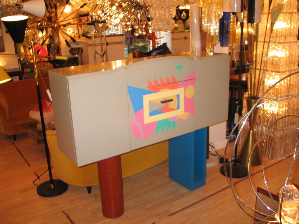 Alessandro Mendini Cocktail Cabinet Prototype Made for Zabro In Good Condition For Sale In London, GB