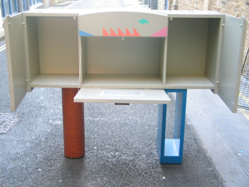 Wood Alessandro Mendini Cocktail Cabinet Prototype Made for Zabro For Sale