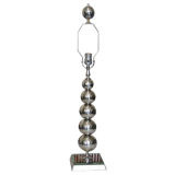 Vintage STAINLESS STEEL SPHERE LAMP