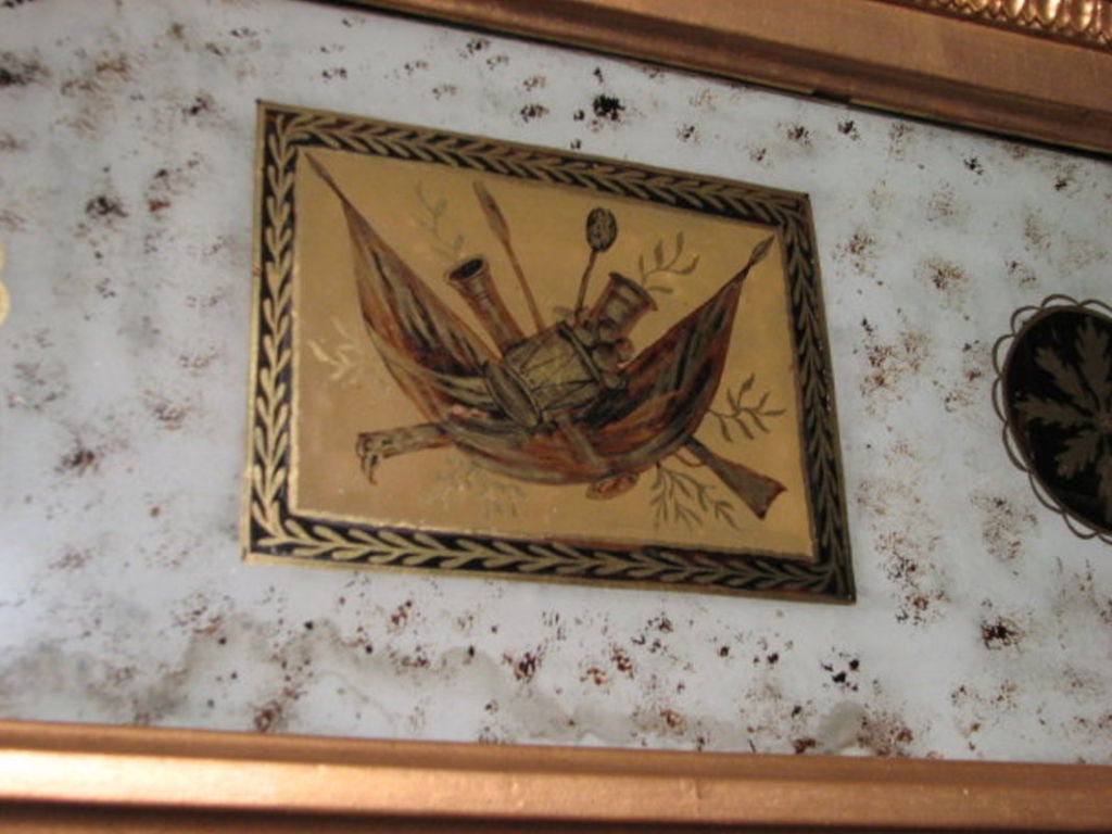 Fine Sheraton Gilded Architectural Mirror