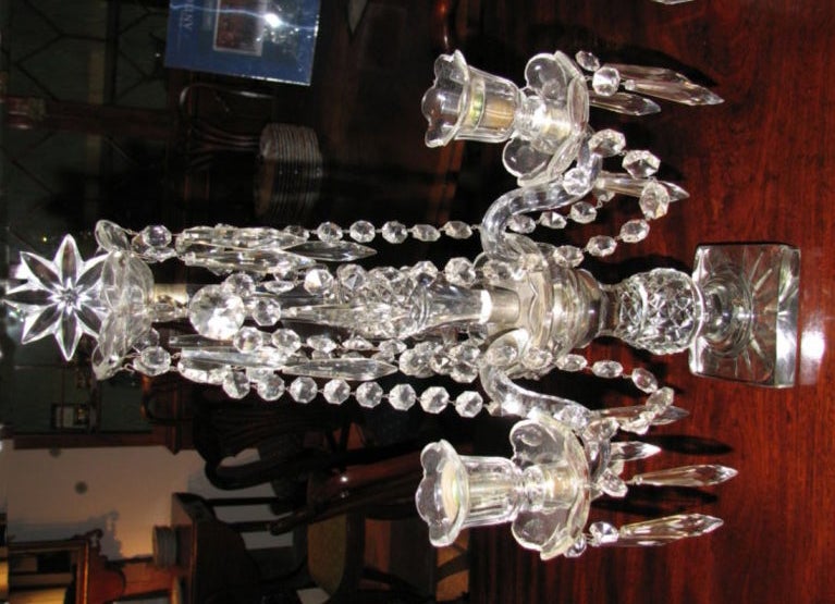 Crystal Lustre Candleabra Group