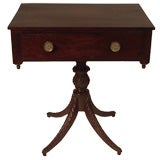 Federal Carved Mahogany Side Table