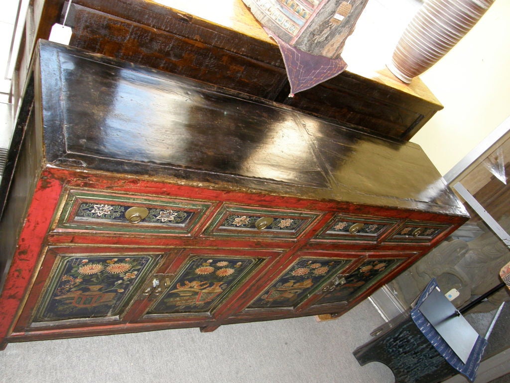 19th Century ANTIQUE CHINESE SIDEBOARD SERVER BUFFET ALTAR COFER CA 1880