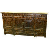 Antique Chinese altar coffer sideboard buffet console cabinet