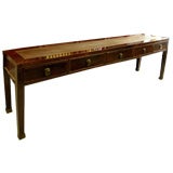 Antique Chinese console sofa table with drawers