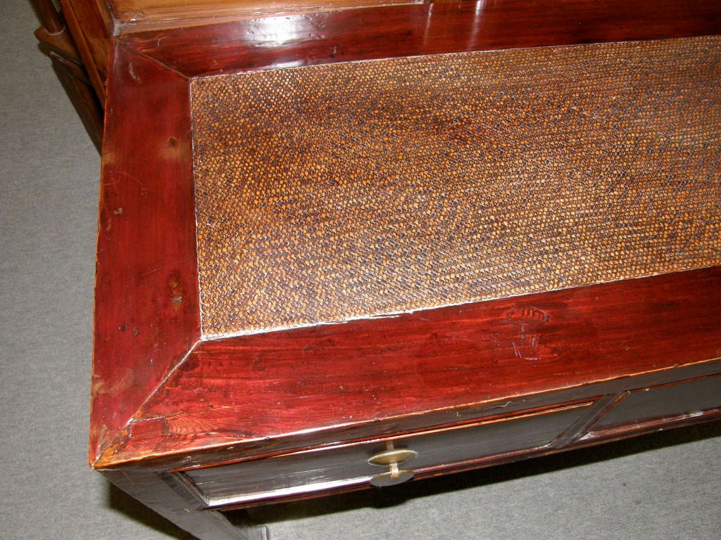 Antique Chinese console sofa table with drawers