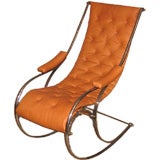 Antique Steel Rocking Chair.