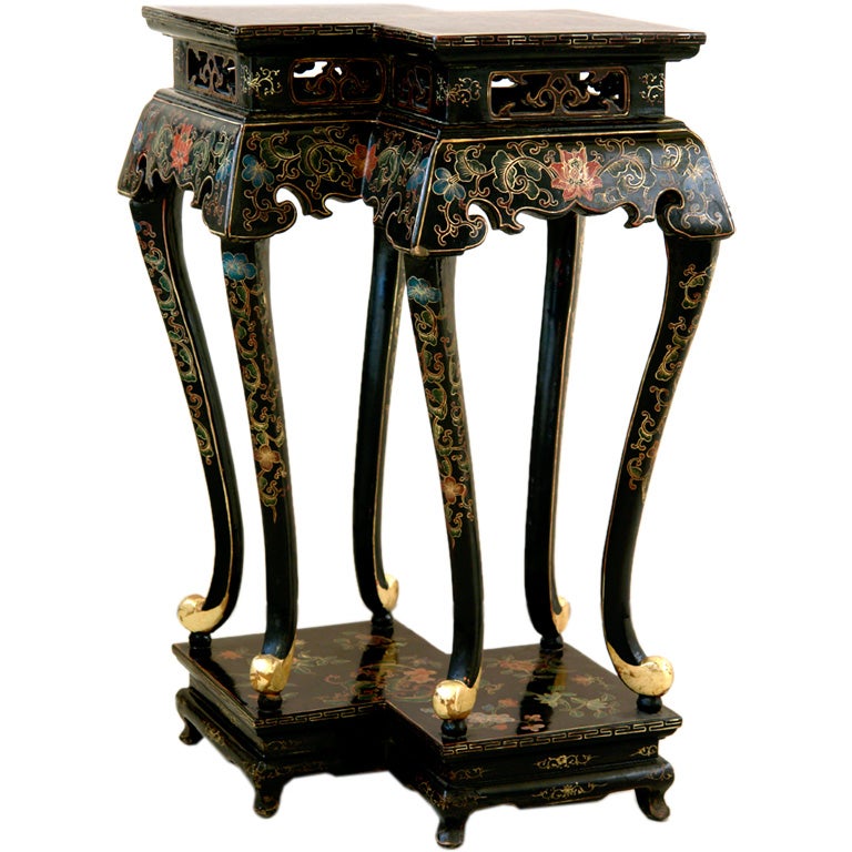 Black Lacquer Chinese Alter Table For Sale