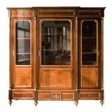 Antique Mahogany bibliotheque cabinet