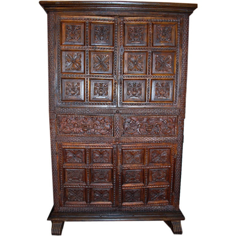 Very Fine 18th Century Spanish Colonial Armoire