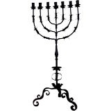 Very Fine Spanish Antique Iron Candelabra