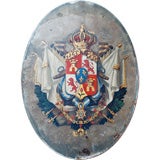 18th Century Spanish Coat of Arms  on Metal