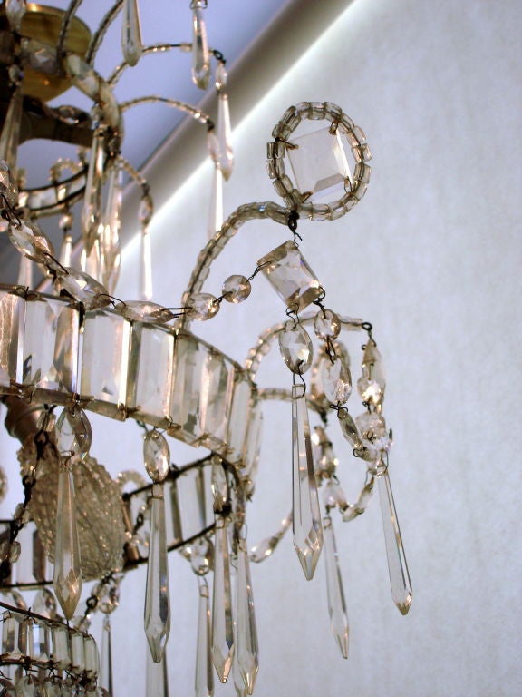 19th Century Large Period Swedish Neoclassical Chandelier