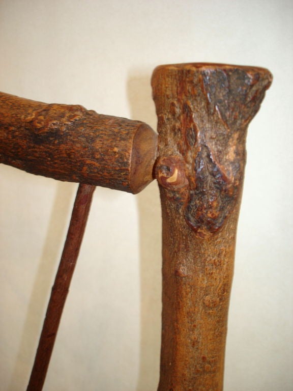 Set of Six Rustic Dining Chairs by Dan Mack 1