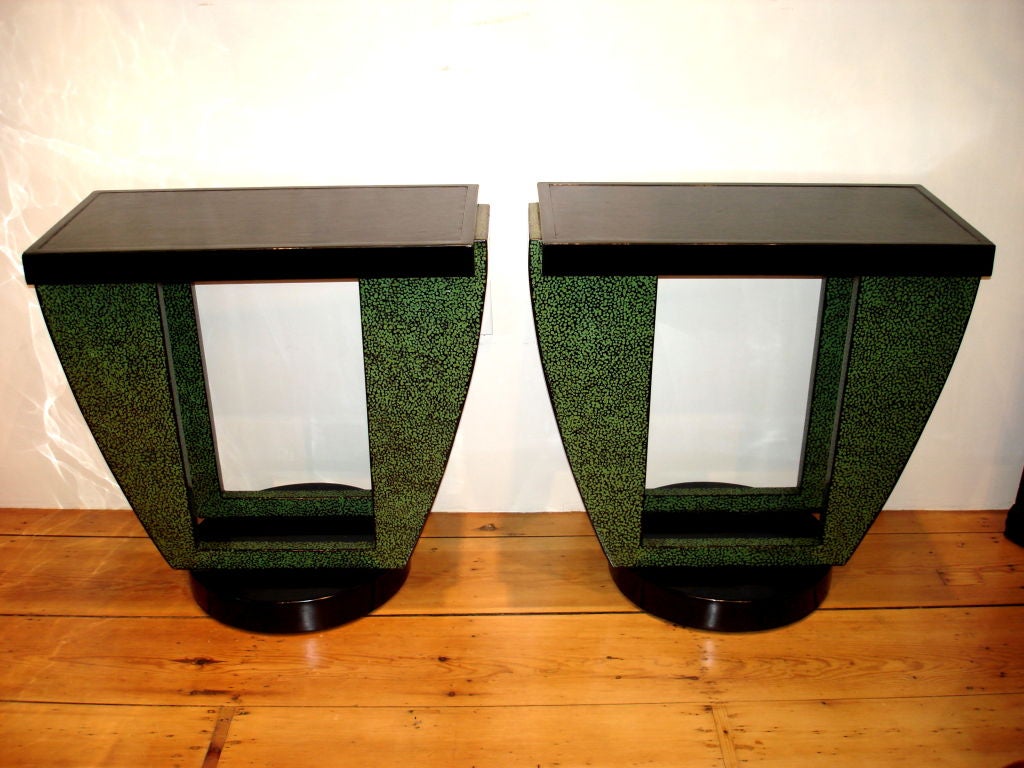 Pair of Art Deco End Tables