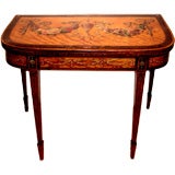 Period George III Satinwood Card Table