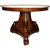French Empire Swan Based Center Table