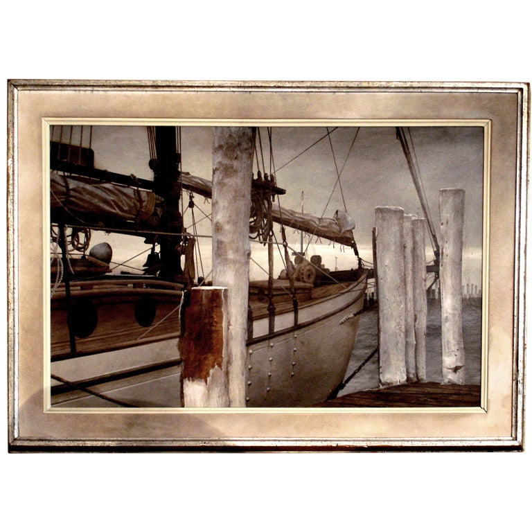 Nantucket Nautical Oil Painting by Vernon Broe