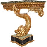 Georgian Style Dolphin Console Table