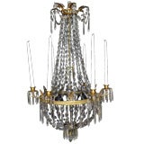 Neoclassical French Empire Six Light Chandelier