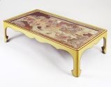 A Coromandel Lacquer Panel As A Low Table