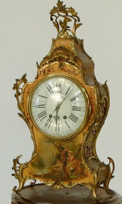 Polychrome Mantle Clock from Lyon 1