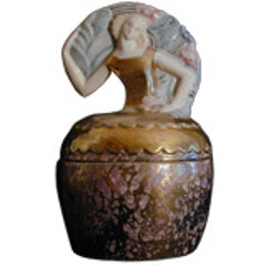 French Art Deco Lidded Jar 4