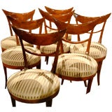 Italian Set of 7 Directoire Chairs