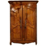 19c Louis XV Armoire with Star Marquetry