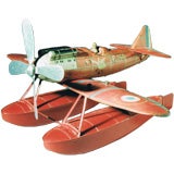 Vintage Art Deco Tinplate Toy Hydroplane by JEP.