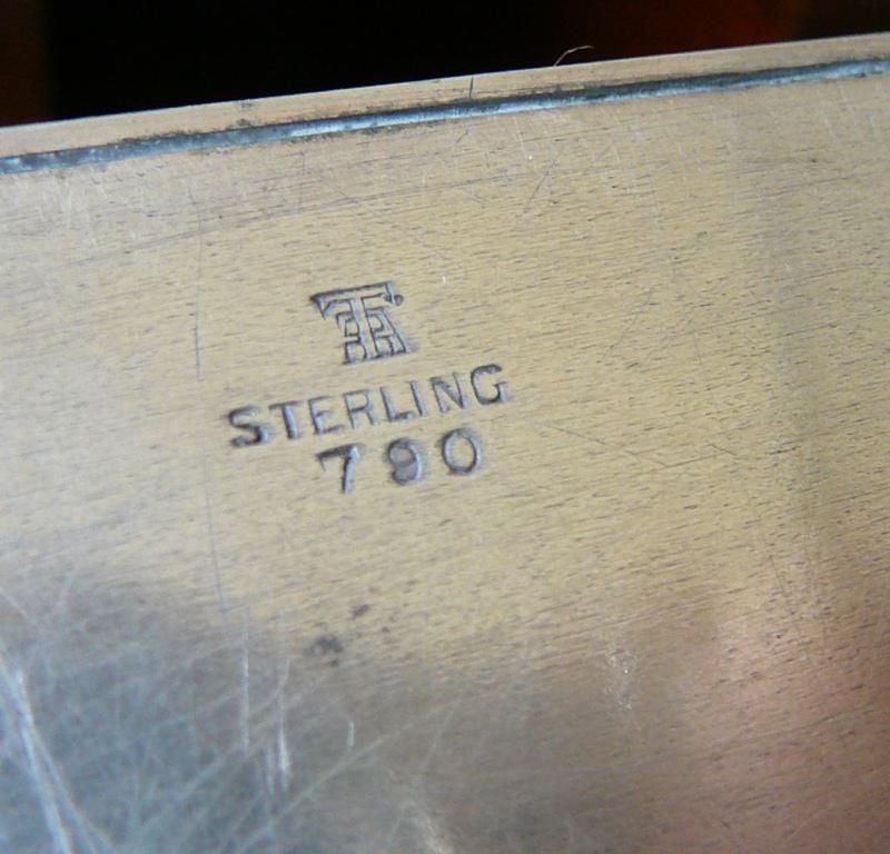 Mid-20th Century Sterling silver and Shagreen Cigar Box.