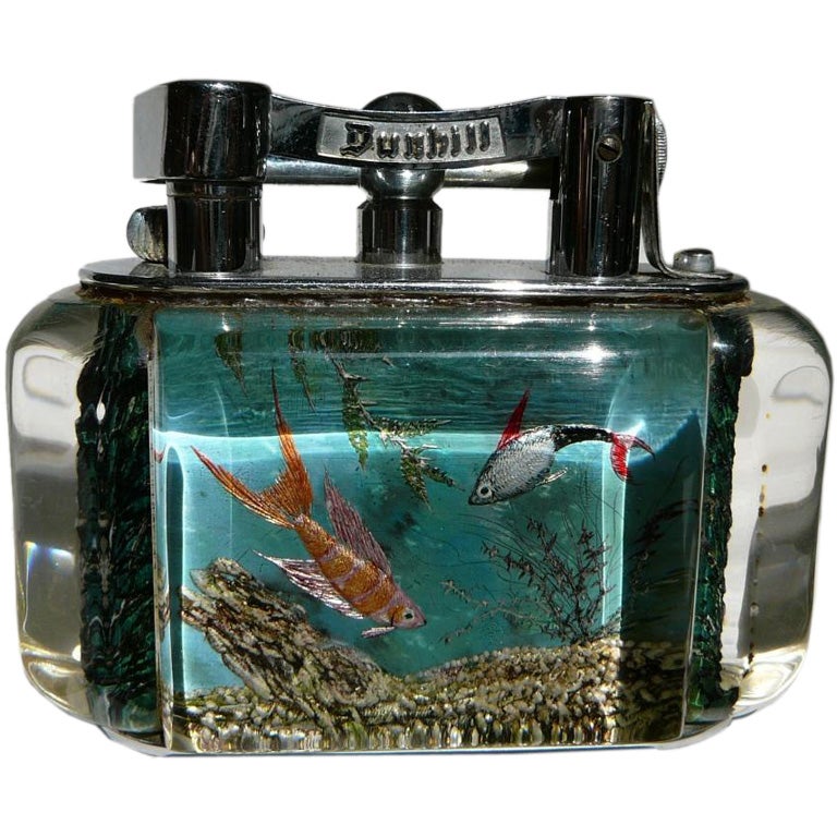 Alfred Dunhill 'Aquarium' table lighter.