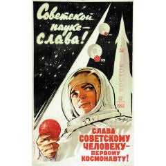 Original 'The First Cosmonaut' Poster, ca. 1960