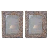 Pair of grotto mirrors