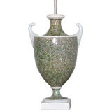 Antique Wedgwood Agateware urn lamp